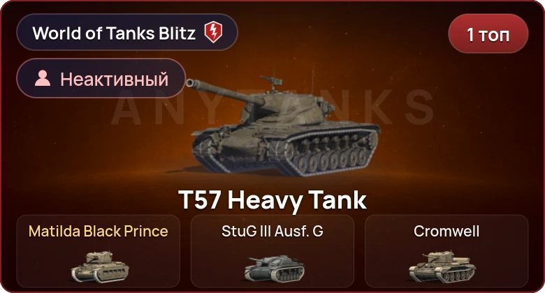 World of Tanks Blitz — Неактив | 1 Топ  