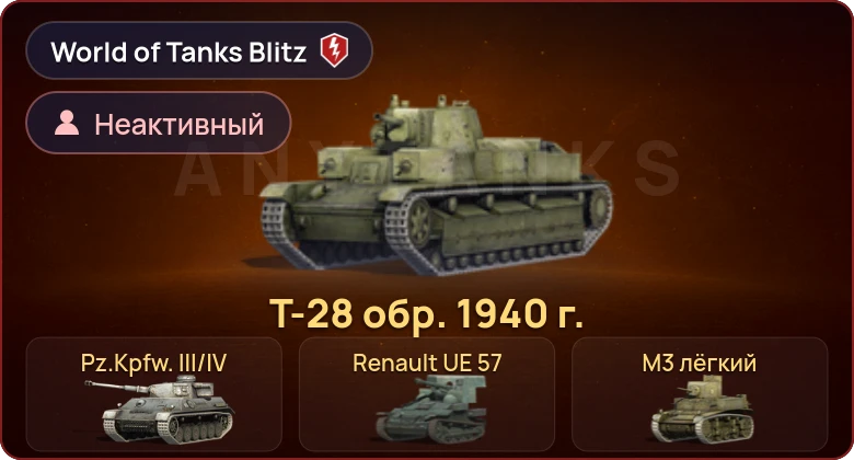 World of Tanks Blitz — Неактив | 7 Премов 