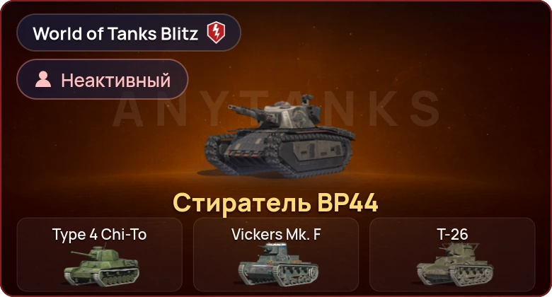 World of Tanks Blitz — Неактив | 1 Прем 