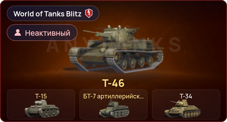 World of Tanks Blitz — Неактив | 3 Према 