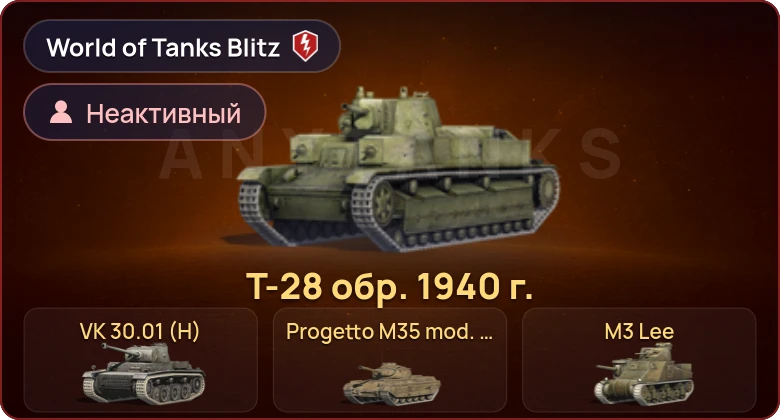 World of Tanks Blitz — Неактив | 6 Премов 