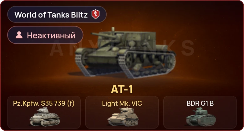 World of Tanks Blitz — Неактив | 3 Према 
