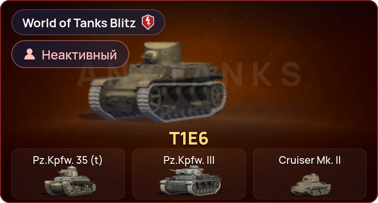 World of Tanks Blitz — Неактив | 1 Прем 