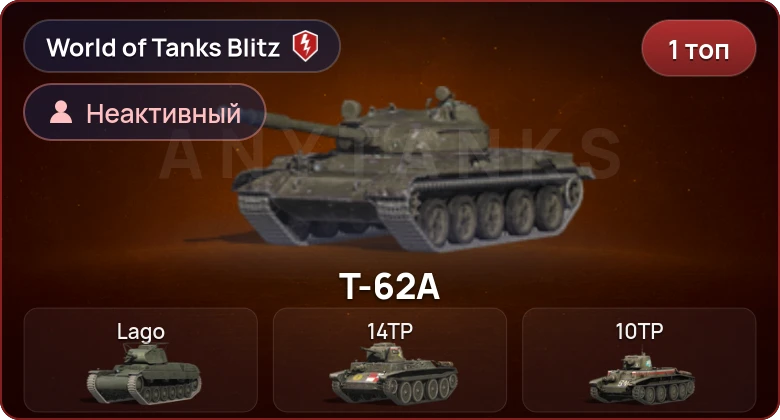 World of Tanks Blitz — Неактив | 1 Топ  
