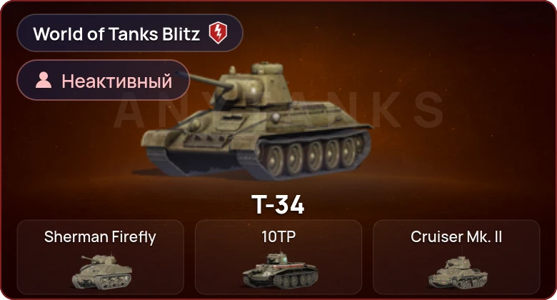 World of Tanks Blitz — Неактив | 0 Топов | 0 Премов 