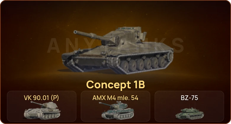World of Tanks Blitz — 9 Топов | AMX M4 mle. 54 | VK 90.01 (P) | Concept 1B  | Смена пароля