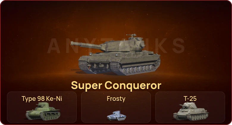 World of Tanks Blitz — Неактив | 1 Топ | Super Conqueror 