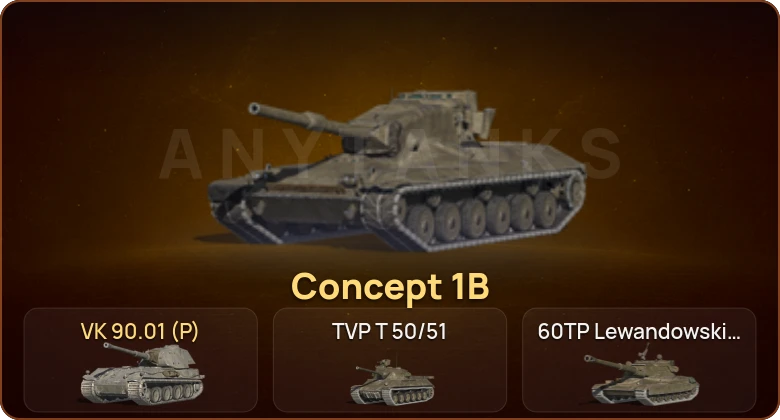 World of Tanks Blitz — 4 Топа | VK 90.01 (P) | Concept 1B  | Смена пароля