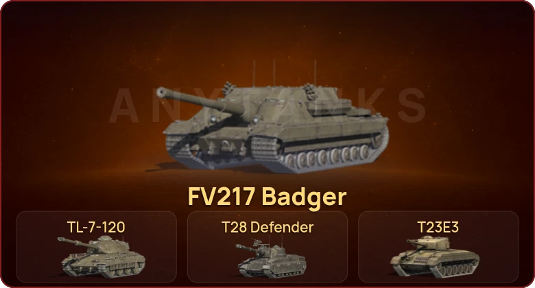 World of Tanks Blitz — Неактив | 1 Топ | FV217 Badger 