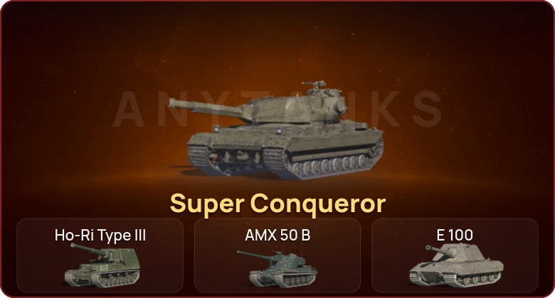 World of Tanks Blitz — Неактив | 8 Топов | Super Conqueror 