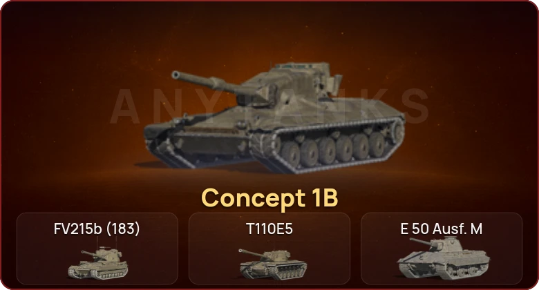 World of Tanks Blitz — Неактив | 9 Топов | Concept 1B  | Смена пароля
