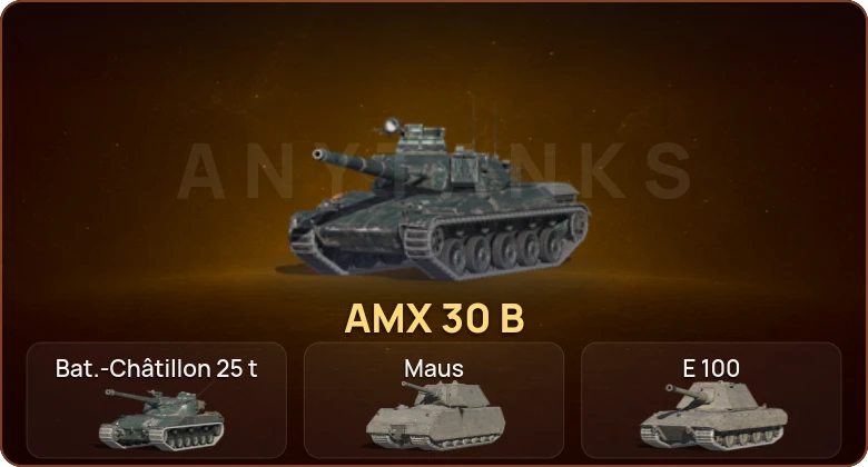 World of Tanks Blitz — 6 Топов | AMX 30 B  | Смена пароля