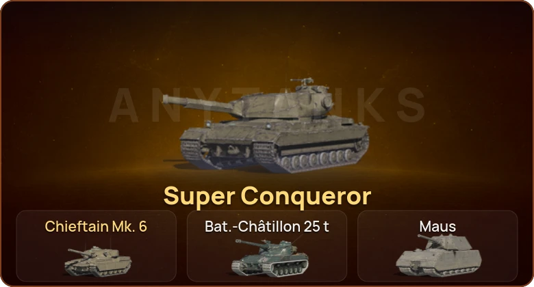 World of Tanks Blitz — 7 Топов | Super Conqueror | Chieftain Mk. 6  | Смена пароля