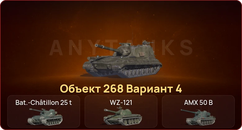 World of Tanks Blitz — Неактив | 12 Топов | Объект 268 Вариант 4  | Смена пароля