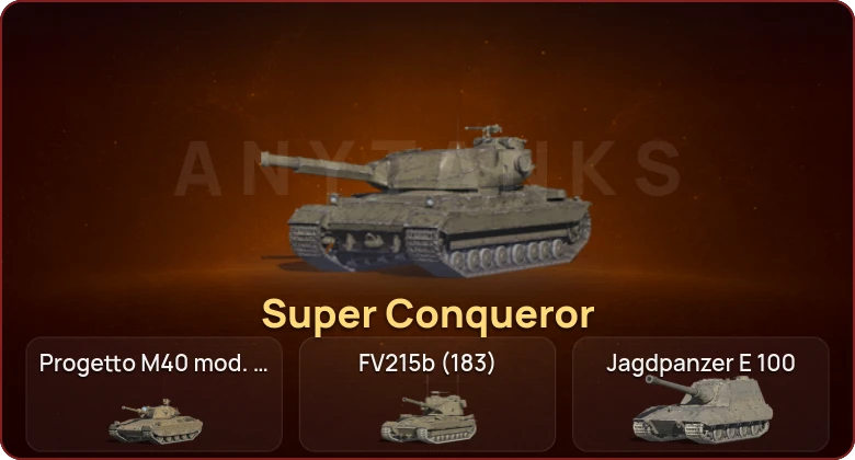 World of Tanks Blitz — Неактив | 8 Топов | Super Conqueror 