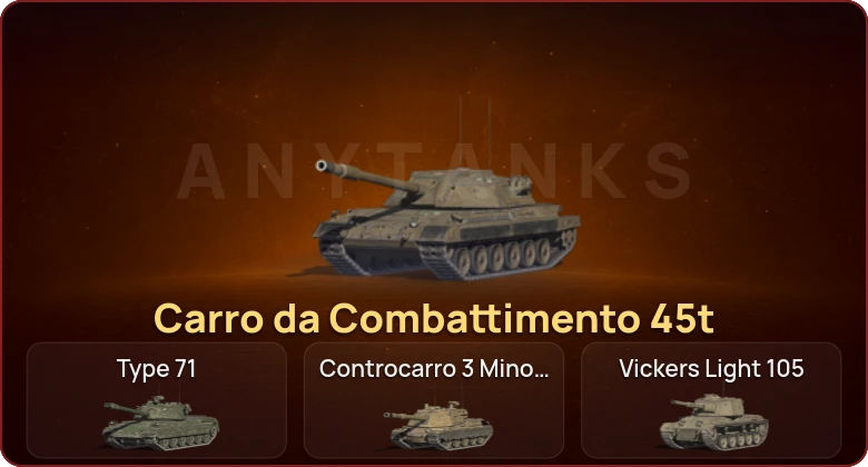 World of Tanks Blitz — Неактив | 5 Топов | Carro da Combattimento 45t 