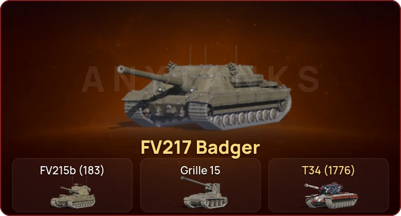 World of Tanks Blitz — Неактив | 3 Топа | FV217 Badger 