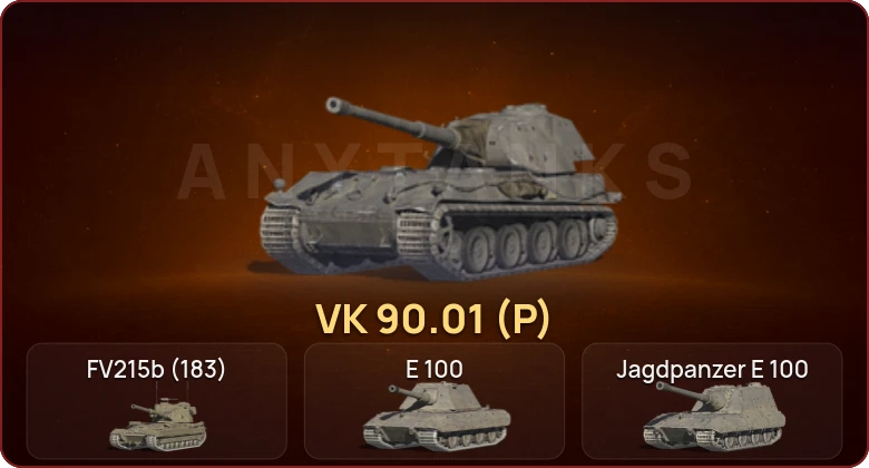 World of Tanks Blitz — Неактив | 4 Топа | VK 90.01 (P) 