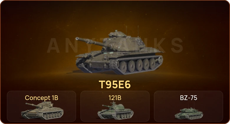 World of Tanks Blitz — 51 Топ | 121B | T95E6 | Concept 1B 
