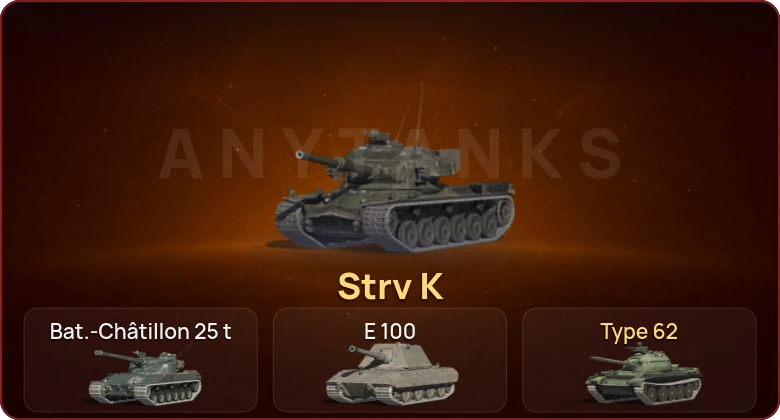 World of Tanks Blitz — Неактив | 3 Топа | Strv K 