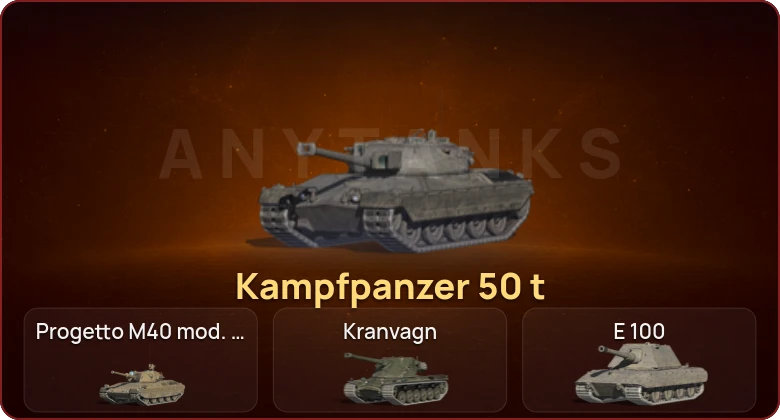 World of Tanks Blitz — Неактив | 9 Топов | Kampfpanzer 50 t  | Смена пароля