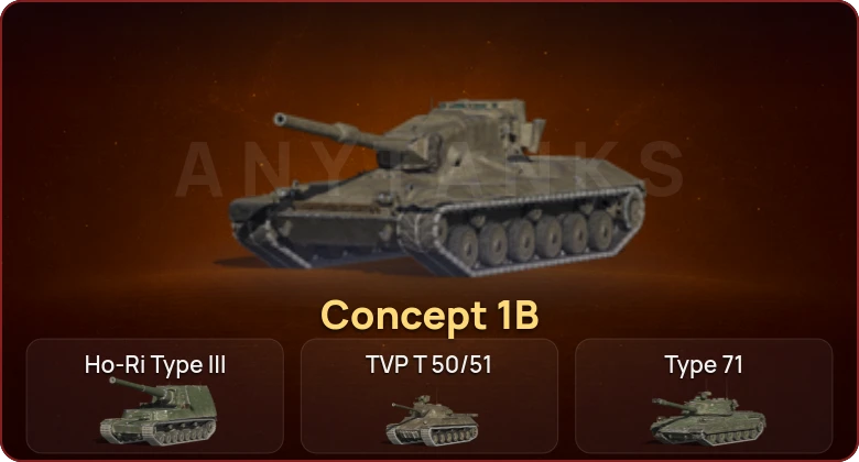 World of Tanks Blitz — Неактив | 10 Топов | Concept 1B 