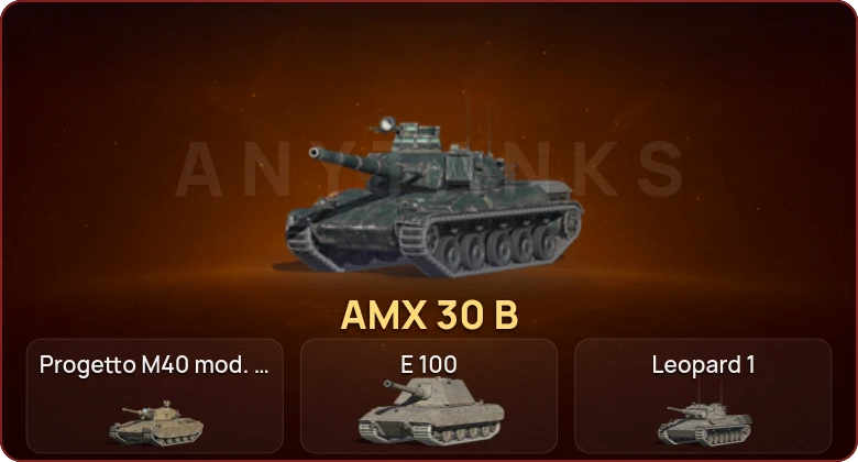 World of Tanks Blitz — Неактив | 5 Топов | AMX 30 B 