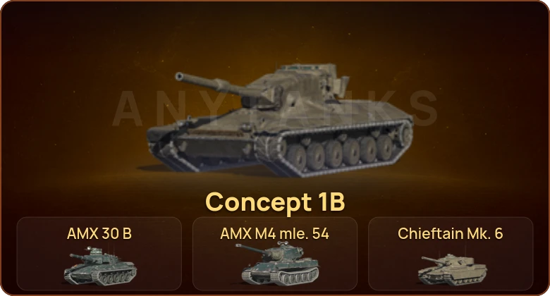World of Tanks Blitz — 25 Топов | Chieftain Mk. 6 | Kampfpanzer 50 t | Carro da Combattimento 45t | AMX M4 mle. 54  | Смена пароля