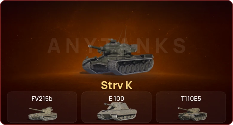 World of Tanks Blitz — Неактив | 6 Топов | Strv K 