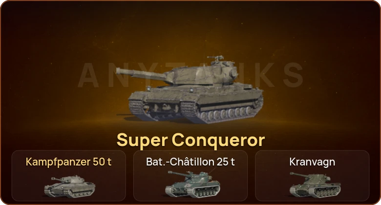 World of Tanks Blitz — 7 Топов | Super Conqueror | Kampfpanzer 50 t 