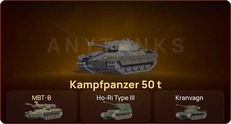 World of Tanks Blitz — 14 Топов | Kampfpanzer 50 t | MBT-B 