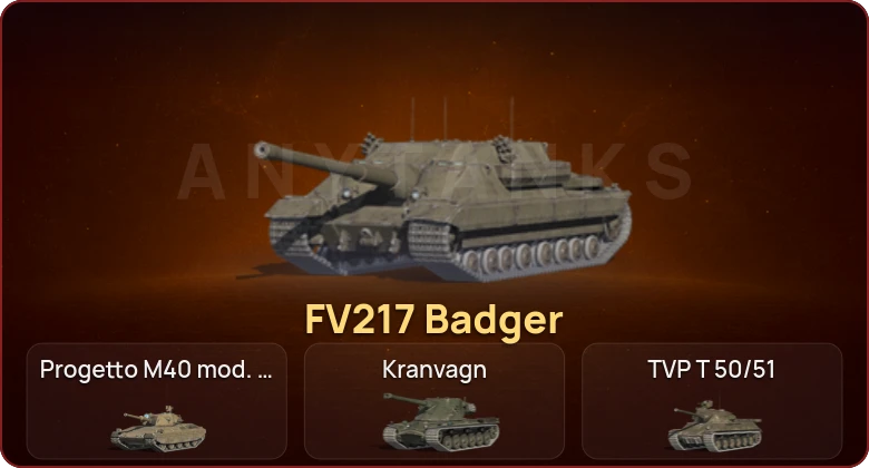World of Tanks Blitz — Неактив | 10 Топов | FV217 Badger 