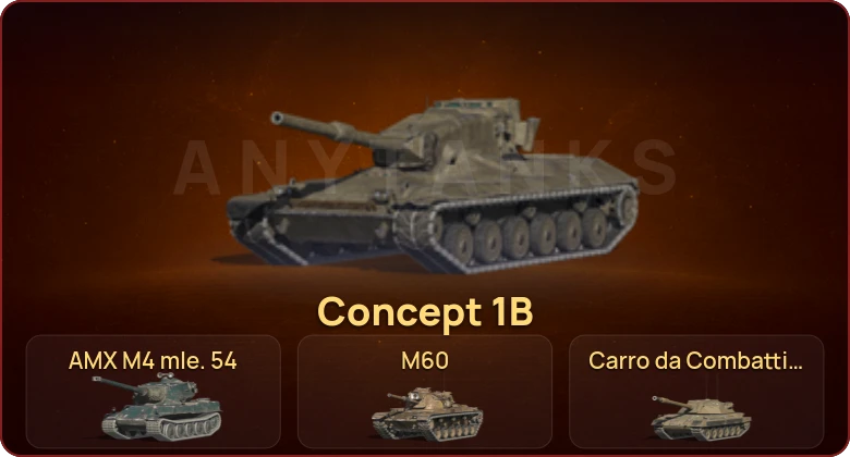 World of Tanks Blitz — Неактив | 32 Топа | Carro da Combattimento 45t | AMX M4 mle. 54 | M60 | Concept 1B  | Смена пароля