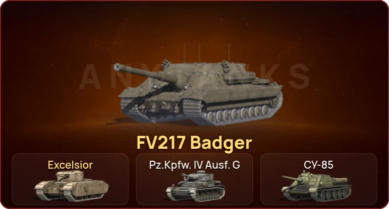World of Tanks Blitz — Неактив | 1 Топ | FV217 Badger 
