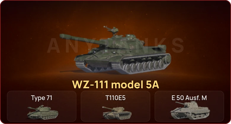 World of Tanks Blitz — Неактив | 4 Топа | WZ-111 model 5A 