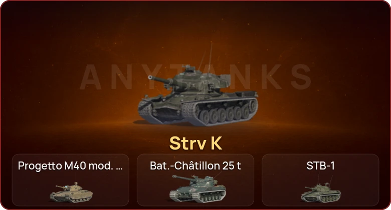 World of Tanks Blitz — Неактив | 18 Топов | Strv K 