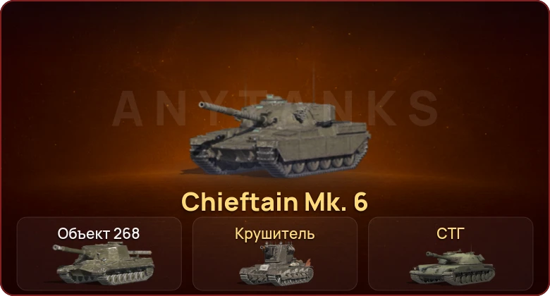 World of Tanks Blitz — Неактив | 2 Топа | Крушитель | Chieftain Mk. 6 