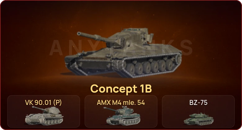 World of Tanks Blitz — Неактив | 9 Топов | AMX M4 mle. 54 | VK 90.01 (P) | Concept 1B  | Смена пароля