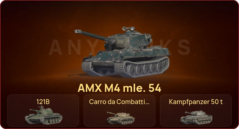 World of Tanks Blitz — Неактив | 18 Топов | AMX M4 mle. 54 | Крушитель | 121B | Carro da Combattimento 45t 