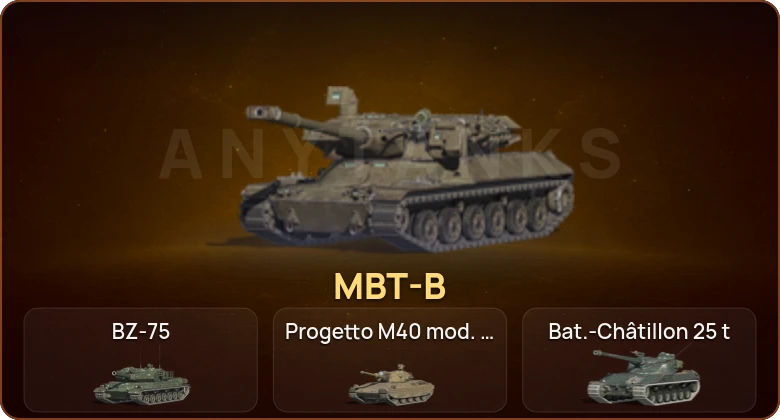 World of Tanks Blitz — 50 Топов | MBT-B 