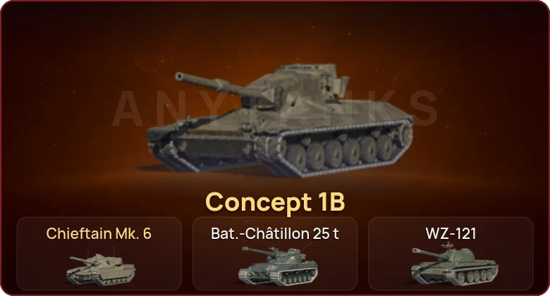 World of Tanks Blitz — Неактив | 13 Топов | Chieftain Mk. 6 | Concept 1B 
