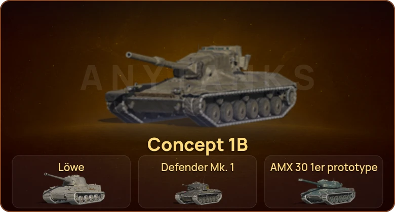 World of Tanks Blitz — 1 Топ | Concept 1B 