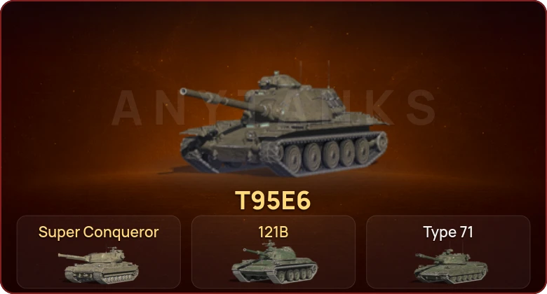World of Tanks Blitz — Неактив | 16 Топов | 121B | T95E6 | Super Conqueror 