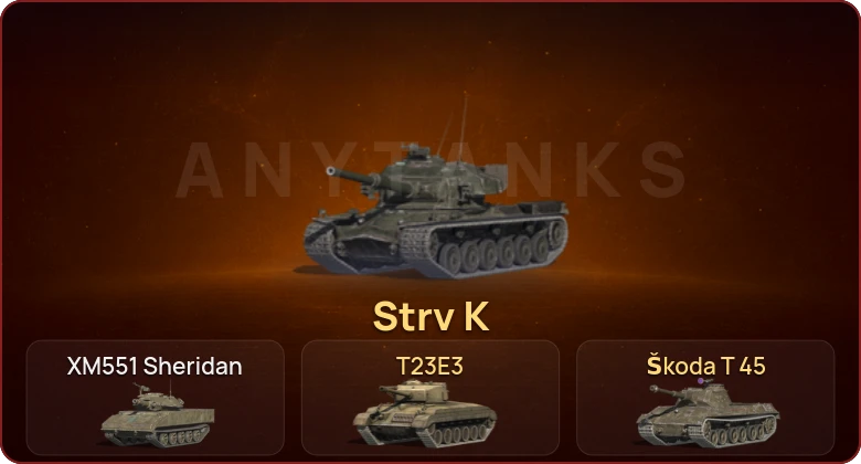 World of Tanks Blitz — Неактив | 2 Топа | Strv K 