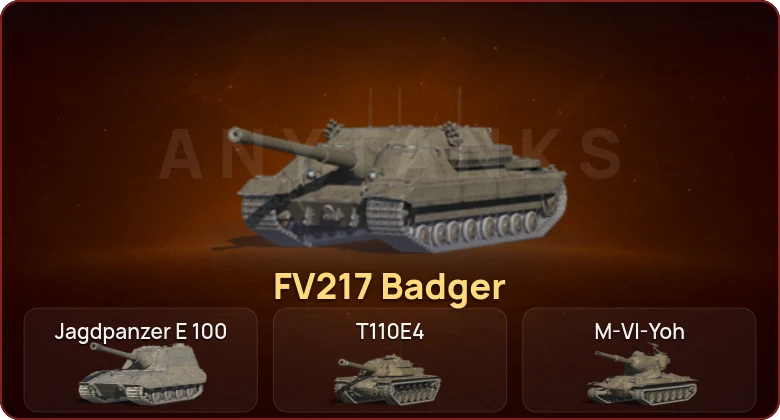 World of Tanks Blitz — Неактив | 4 Топа | FV217 Badger 