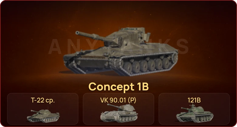 World of Tanks Blitz — Неактив | 24 Топа | VK 90.01 (P) | Т-22 ср. | Concept 1B | 121B  | Смена пароля