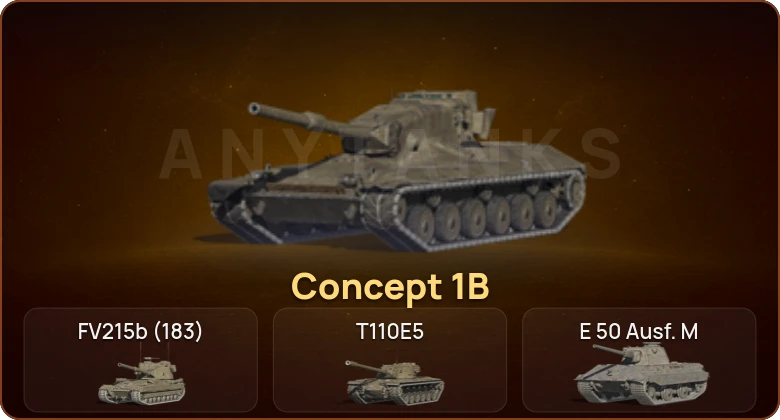 World of Tanks Blitz — 9 Топов | Concept 1B 