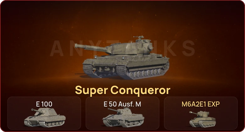 World of Tanks Blitz — Неактив | 3 Топа | Super Conqueror 