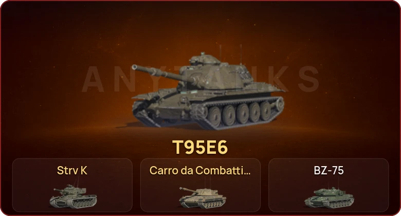 World of Tanks Blitz — Неактив | 27 Топов | Carro da Combattimento 45t | Strv K | T95E6 