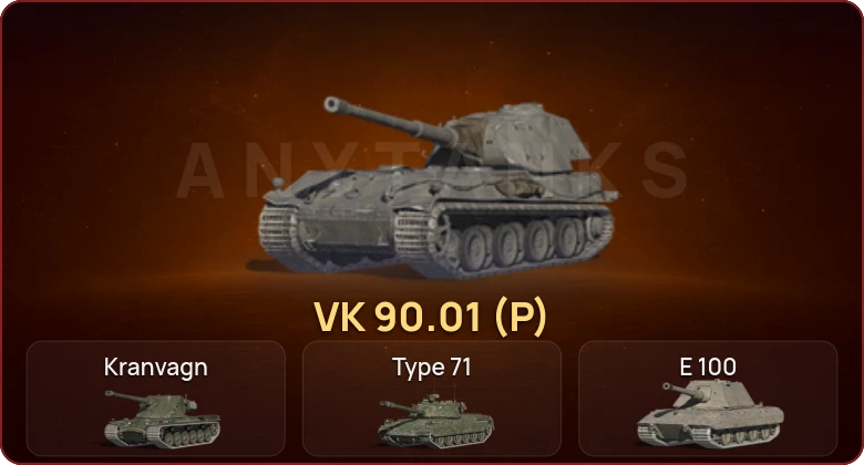 World of Tanks Blitz — Неактив | 7 Топов | VK 90.01 (P) 